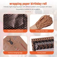 12 Sheets Christmas Wrapping Paper, with 6 Different Patterns,Wrapping Paper for Christmas