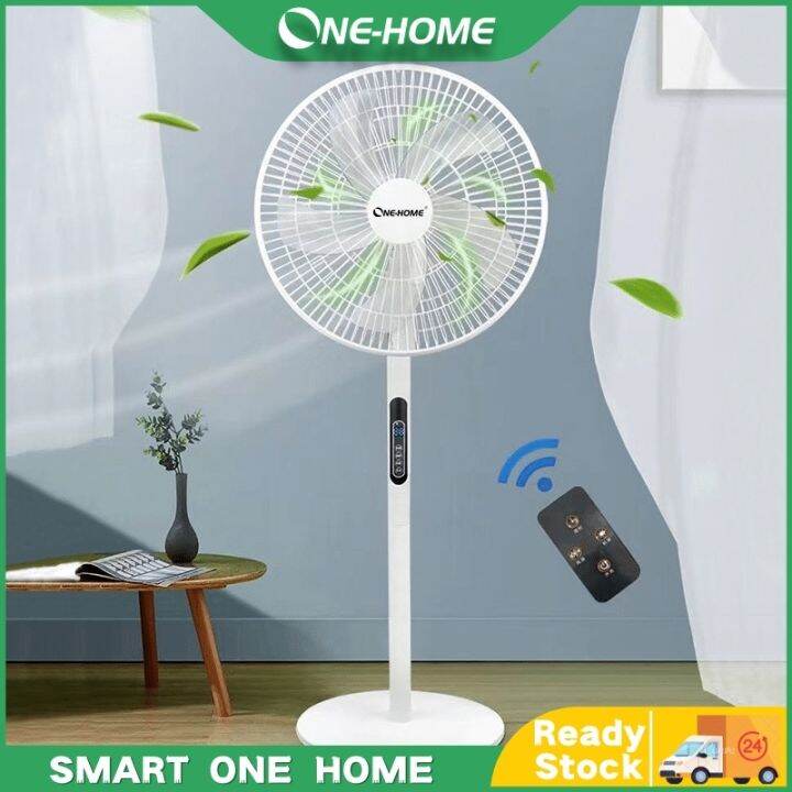 ONEHOME Stand Fan 16 inches Electric Fan Remote Control Desk Fan Three