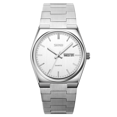 SKMEI นาฬิกาผู้ชายนาฬิกาควอตซ์ลำลอง9288,นาฬิกาผู้ชายวันที่สัปดาห์แสดงเวลาเหล็กเต็มรูปแบบนาฬิกาข้อมือผู้ชายกีฬากันน้ำ