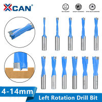 XCAN 1ชิ้น4-14มิลลิเมตรไม้ Forstner สว่านหมุนซ้ายเราเตอร์บิตแถวเจาะสำหรับเครื่องน่าเบื่อการฝึกซ้อม2ขลุ่ยเราเตอร์สว่าน