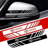 2PCS TOYOTA SPORT กระจกมองหลังสติกเกอร์ Corolla Camry Avensis RAV 4 Yaris Auris C-HR RAV4 Vios Hilux Fortuner