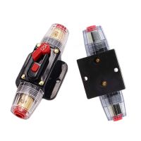 12V 24 Car Truck Audio Circuit Breaker 20A 30A 40A 50A 60A 80A 100A 125A 150A Self-recovery Fuse Holder Modified Fuse Adapter Cables Converters