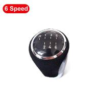 Black Gear Shift Knob PU Leather + PVC 56 Speed ​​Gear Shift Knob Auto Replacement Parts Fit for BMW E81 87 E46 E90 E91 E92