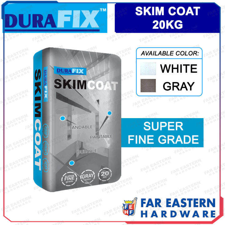 DURAFIX Skim Coat Cement Powder Super Fine Grade 20Kg Skimcoat White