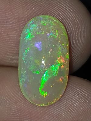 พลอย โอปอล ออสเตรเลีย ธรรมชาติ แท้ ( Natural Solid Crystal Opal Australia ) หนัก 4.86 กะรัต