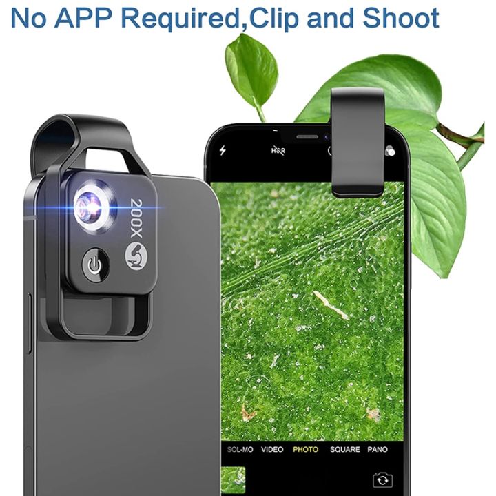 200x-cell-phone-microscope-accessory-with-cpl-lens-portable-mini-digital-microscope-with-led-light-universal-clip