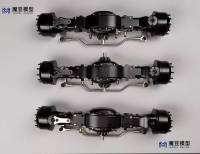 Metal Rear Differential Power Drive Axles For 1/14 Tamiya RC Truck Trailer Tipper Scania Actros Volvo MAN DIY Part