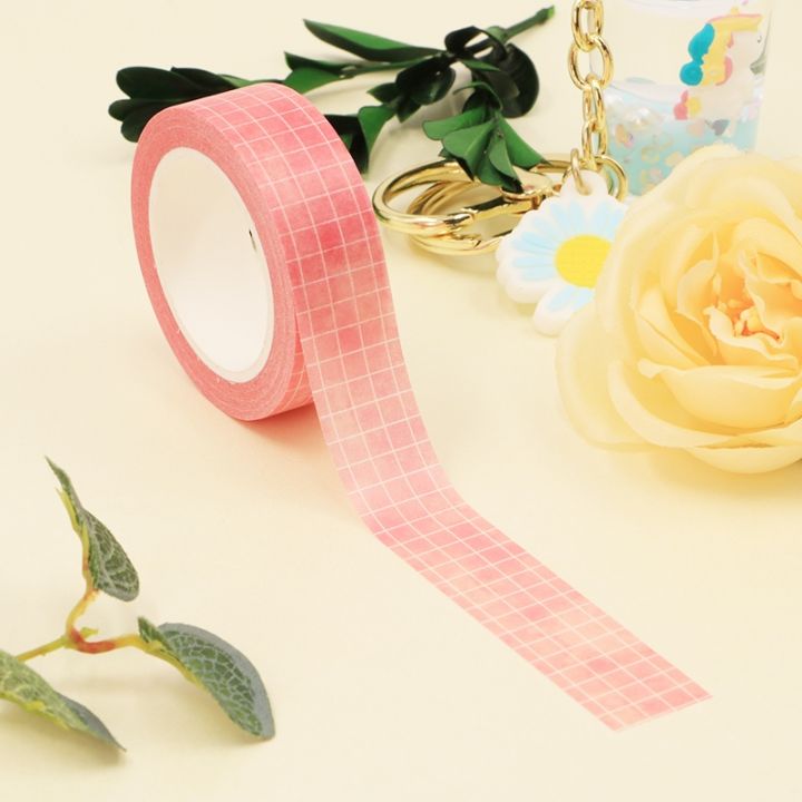 cw-new-1pc-pink-washi-tape-scrapbooking-planner-adhesive-masking-stationery