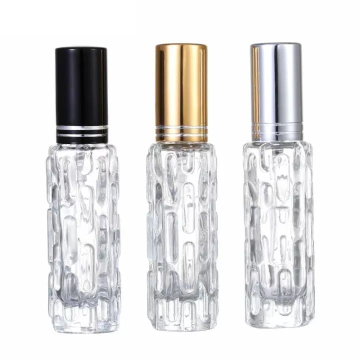 10ml Glass Spray Bottle Portable Refillable Perfume Bottle Gold Empty  Cosmetic Container Travel Sub-bottle Mist Sprayer