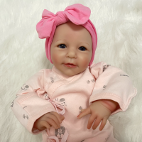 Ready Reborn Baby Doll Little Lisa Painted Doll 40cm Merry Christmas Toy Gift Birthday For Kids Girls