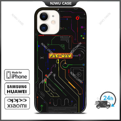 Pac Man Circuit Engine Phone Case for iPhone 14 Pro Max / iPhone 13 Pro Max / iPhone 12 Pro Max / XS Max / Samsung Galaxy Note 10 Plus / S22 Ultra / S21 Plus Anti-fall Protective Case Cover
