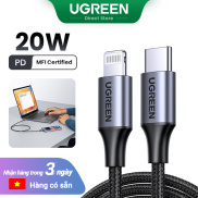 UGREEN MFI PD 20W Cable USB C to Lightning Fast Charging Cable for iPhone