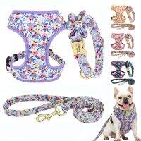 【FCL】❏✸⊙ Personalized Dog Collar Leash Harness Set Small Large Dogs ID Collars Lead Rope Accessories