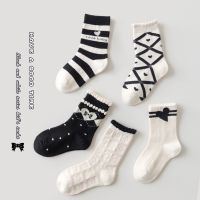 ¤✸  3-12Y Children Socks Girls Boot Sock Autumn Winter Cotton Socks Calf Length Warm Soft Kids Socks