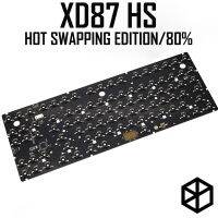 ร้อน Swappable Xd87 HS XD87ชุดคีย์บอร์ดแบบกลไกที่กำหนดเอง80% สนับสนุน TKG-TOOLS Underglow RGB PCB โปรแกรมประเภท C