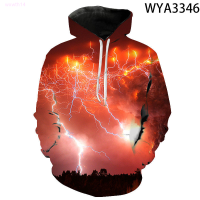 New Hoodies Men Women Children Lightning Sweatshirts 3D Printed Pullover Streetwear Casual Long Sleeve Boy Girl Kids Fashion Jackettrend