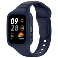 Sunsky สายนาฬิกาข้อมือซิลิโคนปิดมิดชิดแบบบูรณาการสำหรับนาฬิกา Redmi Watch 3 Active/Redmi Watch 3 Lite