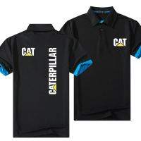 2023ใหม่ฤดูร้อนแฟชั่น CAT Logo เสื้อโปโลผู้ชายผ้าฝ้ายเสื้อใส่สบาย Breathable แขนสั้น5สี