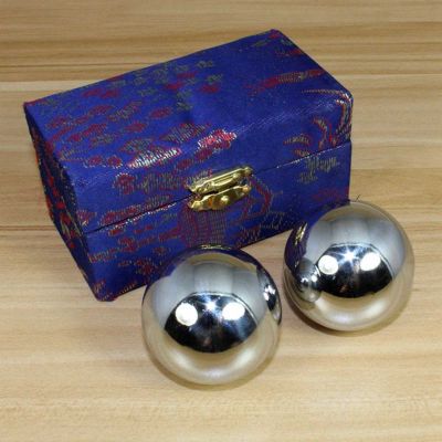 Chinese Baoding Balls Fitness Handball Health Exercise Stress Relaxation Therapy Chrome Hand Massage Ball 38/48mm
