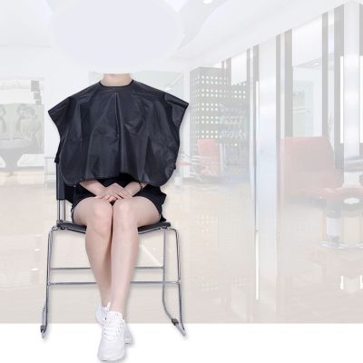 1Pc Black Child Hairdressing Hair Cutting Cloth Hairdresser Capes Gown Pro Salon Styling Tools Black Waterproof Hair Cut Wraps