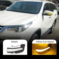 For Toyota Hilux Revo Fortuner Innova 2016 2021 Side Rear View Mirror Indicator LED Dynamic Turn Signal Light Sequential Lamp