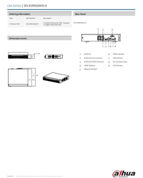 dahua-เครื่องบันทึกกล้องวงจรปิด-4ch-รุ่น-dh-xvr4104hs-x1