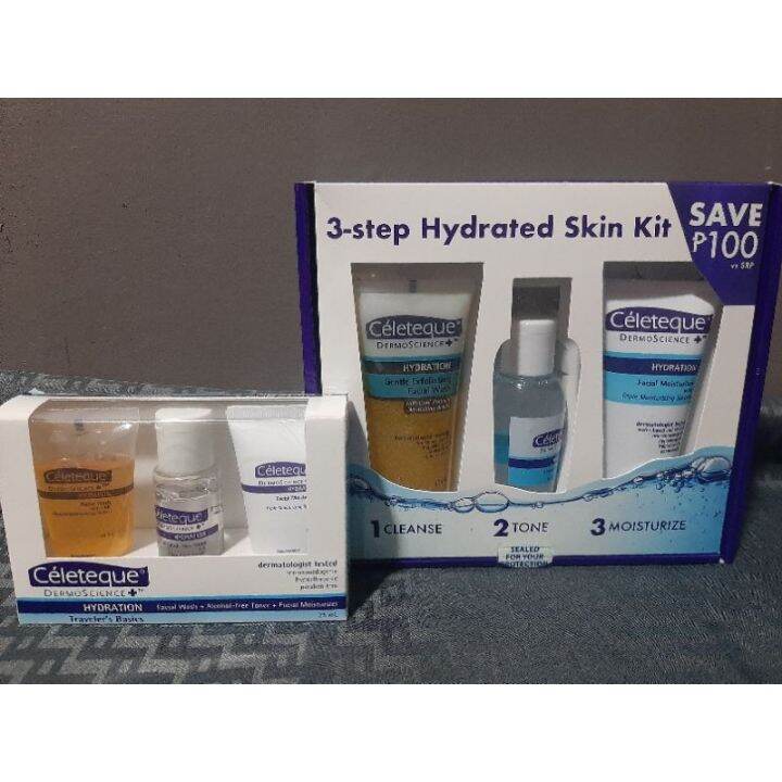 Celeteque 3 Step Hydrated Skin Kit Lazada PH