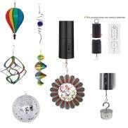 Động cơ chạy bằng pin chong chóng Nhà Xoay Chuông gió Spinner Treo Kim