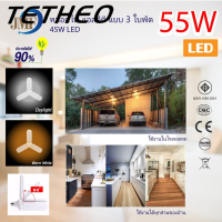 หลอดไฟ LED หลอดไฟทรงใบพัด พับเก็บได้ ปรับมุมโคมไฟได้ ประหยัดพลังงานไฟ ไฟตลาดนัด พร้อมส่ง.