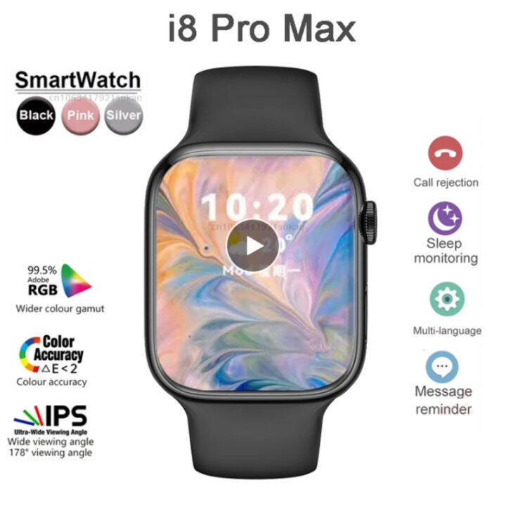 I8 Pro Max Smart Watch Full Touch Screen Answer Call Sport Fitness ...