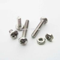 【CW】 25pcs 304 Metric Thread Diameter 2 3 mm Round Pan Phillips Screw With