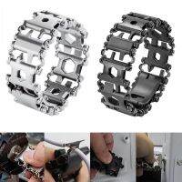 Tread Bracelet Multifunction Tool Bracelet Stainless Steel Bolt Driver Tools Kit For Outdoor Camping Tool For Wearable Bike Tool