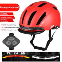 Bike Helmet Waterproof With LED Turn Signal Light USB Rechargeable Smart Bicycle Helmet Safety Night Riding Warning Equipment