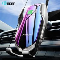 DCAE Car Air Vent Mount Wireless Charger For iPhone 14 13 12 11 Pro XS XR X 8 Samsung S22 S21 S20 10W Fast Charging Phone Holder Car Chargers