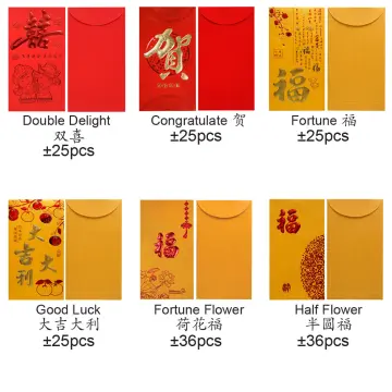 36PCS 2023 Small Chinese Rabbit Lunar New Year Lucky Money Red