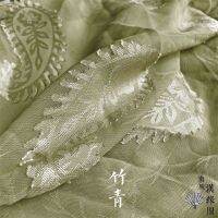 รูปไข่ jacquard jacquard เม็ดมะม่วงหิมพานต์สีเข้ม Hanfu ผ้าชีฟองทอลายดอกไม้สไตล์โบราณราชวงศ์หมิงและราชวงศ์ซ่งผ้าผ้าไหมแขนใหญ่