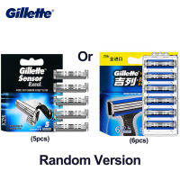 WholesaleGillette Sensor Excel ผู้ชายมีดโกนใบมีดขอบคู่เปลี่ยนหัว Sharp โกน Cassettes Vector 3มีดโกนใบหน้าผมลบจัดส่งฟรี