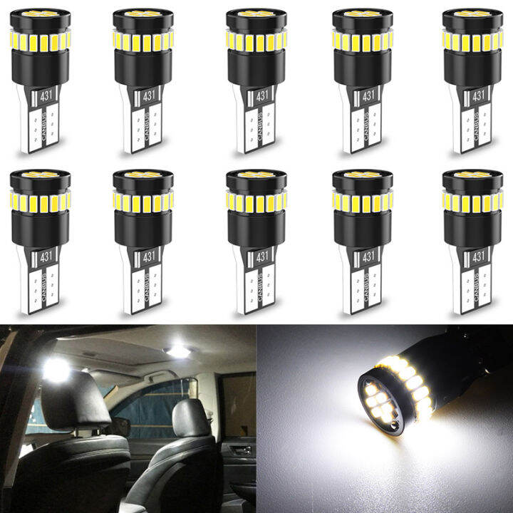 10x T10 W5W LED Canbus Bulbs 168 194 led Clearance Side Marker Lights