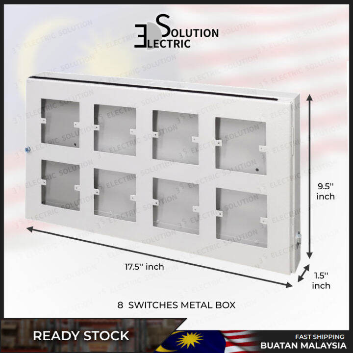 8 Switches Metal Box Switch Socket 4s 6s 8s 10s Way Electrical Center