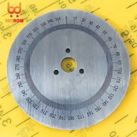 80x10x2mm Stainless steel decorative plate 360 degree Stainless steel dial scale disc tool