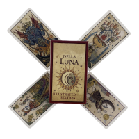 Moon Tarot Della Luna Deck Cards A 89 Oracle English Visions Divination Illustrated Edition เล่นเกม Borad-Sediue