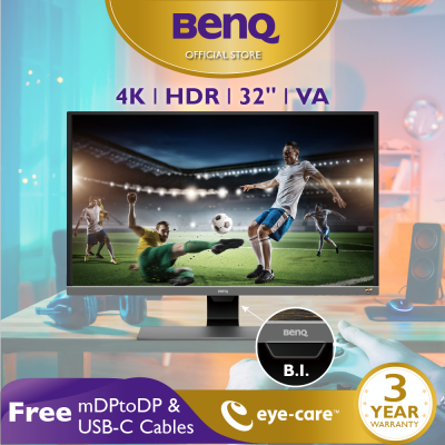 BenQ EW3270U 32นิ้ว 4K HDR FreeSync USB-C Eye-care Multimedia Gaming Monitor (จอคอมเล่นเกม, จอคอมดูหนัง 4k)