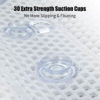 36*125cm Bath Mat Pillow Full Body Quick-drying Spa Pillow for Tub Bathtub Soft PVC Bathmat Bed with Suction Cups