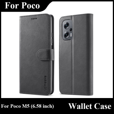 เคสกระเป๋าสตางค์เคสมือถือแม่เหล็ก M5 Poco สำหรับ Efoon Hoesje เคส M5 Xiaomi Poco เคสโทรศัพท์หนังวินเทจสำหรับ M5 Poco ปกหนังสือ