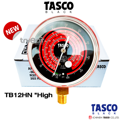 หัวเกจวัดน้ำยาแอร์ TASCO BLACK Series TB12HN  สำหรับ R22 R12 R134A R404 แบบ high ใช้ทดแทนตามรุ่นขนาด สินค้าคุณภาพมาตฐานจากญี่ปุ่น