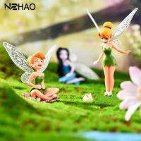 6 ชิ้นมินิดอกไม้ Fairy Pixie Figurines Miniatures Fly Wing สาวรูปปั้นเครื่องประดับขนาดเล็ก Fairy Garden อุปกรณ์เสริม-Zaoruie