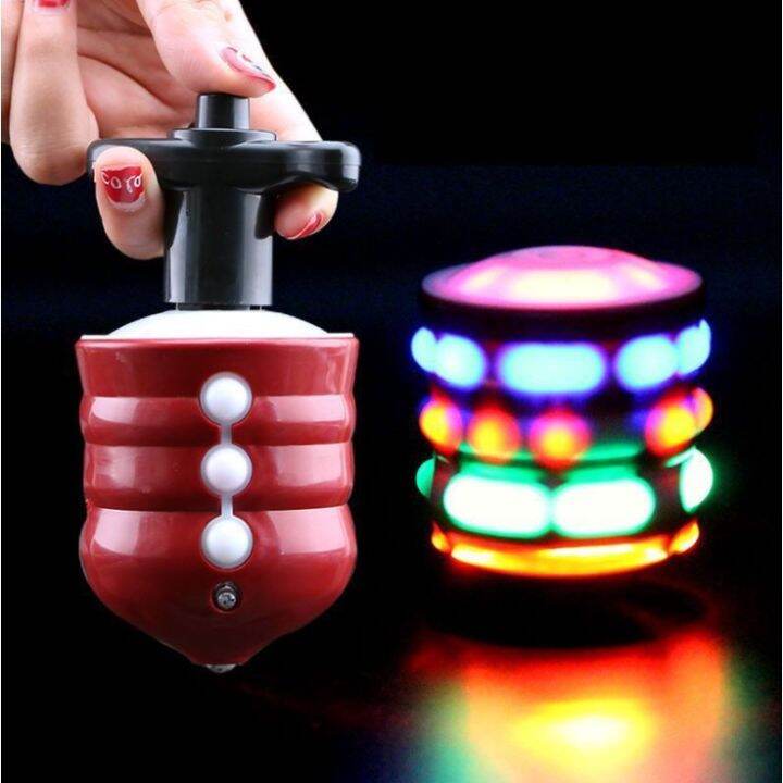 LCMALL Colorful music flashing electric spinning top children's