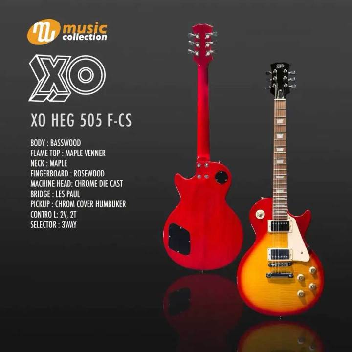 กีตาร์ไฟฟ้า-xo-รุ่น-heg-505f-cs-แถมฟรี-กระเป๋ากีตาร์