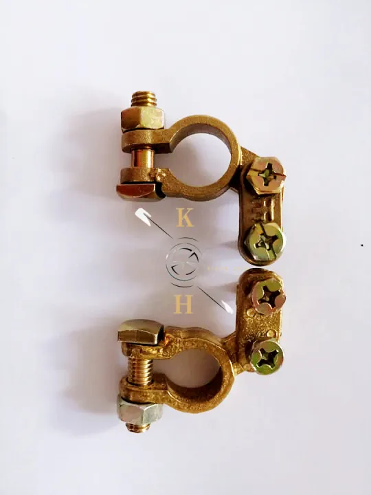 2in1 Set Battery Terminal (L) Shape / Kepala Bateri Kereta Tembaga