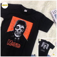 New Fashion เสื้อวง Misfits พิมพ์หน้าหลัง เสื้อยืดลำลองฤดูร้อน